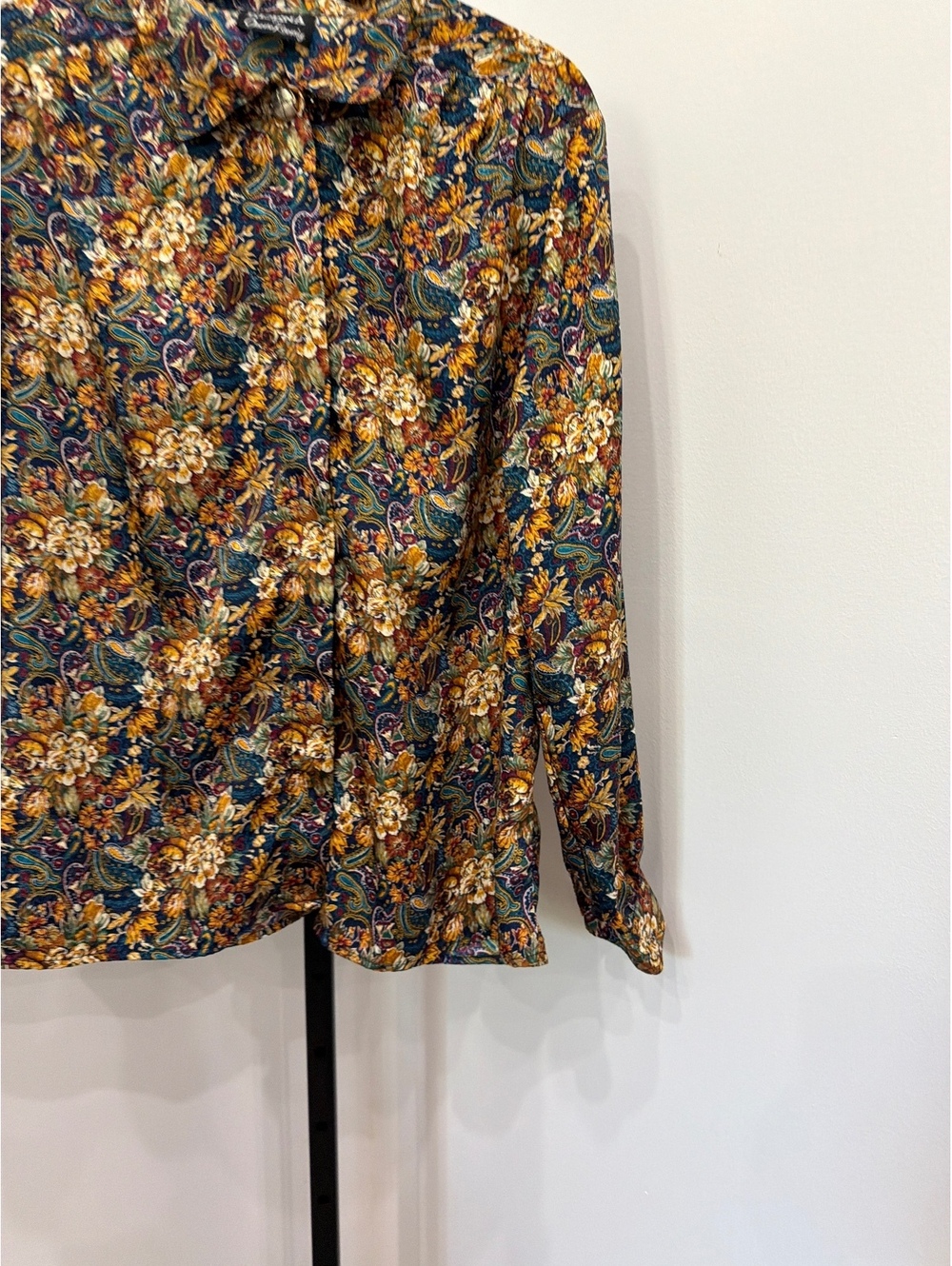 ERENA by Irene Koenig Floral Print Button-Up Blouse Size 16 - Picture 6 of 8